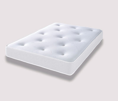 Galaxy Memory Foam 20cm Deep Spring Hybrid Tufted Mattress 4ft6 Double