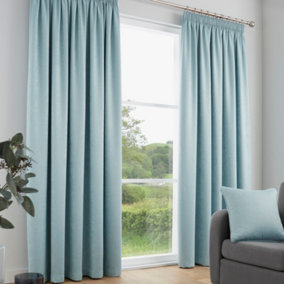 Galaxy Pair of Light Reducing Thermal Effect Pencil Pleat Curtains