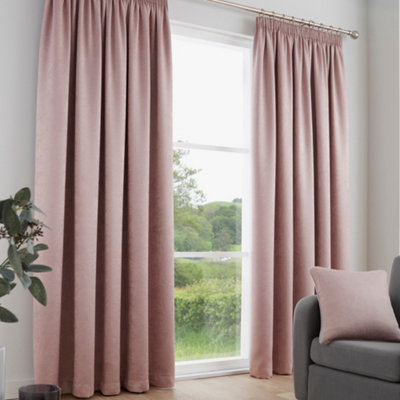 Galaxy Pair of Light Reducing Thermal Effect Pencil Pleat Curtains