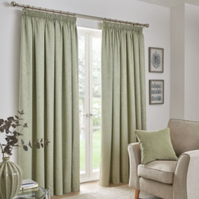 Galaxy Pair of Light Reducing Thermal Effect Pencil Pleat Curtains