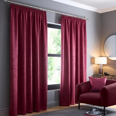 Galaxy Pair of Light Reducing Thermal Effect Pencil Pleat Curtains ...