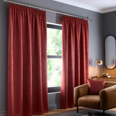 Galaxy Pair of Light Reducing Thermal Effect Pencil Pleat Curtains ...