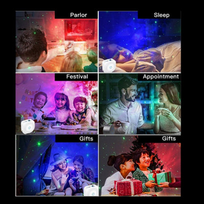 Galaxy Star Light Projector with Music Sync, APP controlled Remote compatible with Google Home and Amazon Alexa for voice control