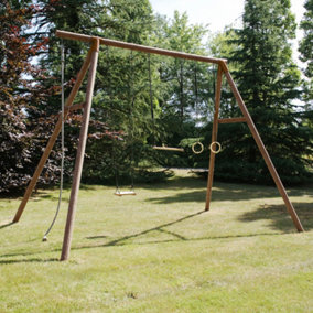 Galdar Childrens Wooden Garden Swing Set