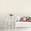 Galerie Abby Rose 4 Green Light Grey Floral Laurel Smooth Wallpaper