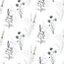 Galerie Abby Rose 4 Grey Black Flora Smooth Wallpaper