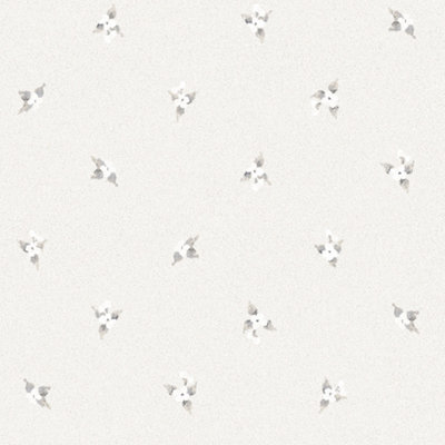 Galerie Abby Rose 4 Light Grey Black Laurel Spot Smooth Wallpaper | DIY ...