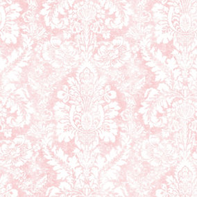 Galerie Abby Rose 4 Pink Valentine Damask Smooth Wallpaper