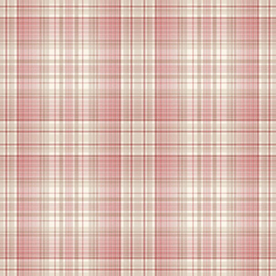 Galerie Abby Rose 4 Red Beige Check Plaid Smooth Wallpaper