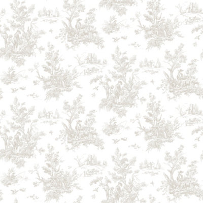 Galerie Abby Rose 4 Taupe Toile Smooth Wallpaper