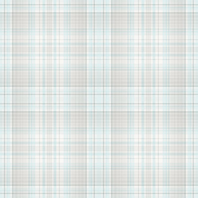 Galerie Abby Rose 4 Turquoise Grey Check Plaid Smooth Wallpaper