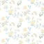 Galerie Abby Rose 4 Yellow Turquoise Fern Floral Smooth Wallpaper