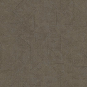 Galerie Absolutely Chic Brown Grey Metallic Distressed Geometric Texture Smooth Wallpaper