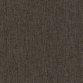 Galerie Absolutely Chic Brown Metallic Black Hessian Effect Texture Smooth Wallpaper