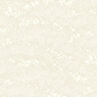 Galerie Absolutely Chic Cream Grey Metallic Cherry Blossom Motif Smooth Wallpaper