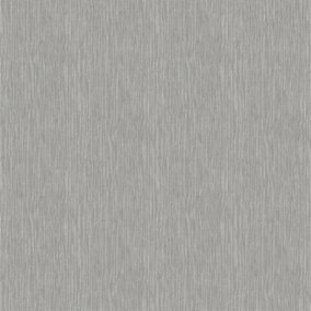 Galerie Absolutely Chic Grey Metallic Hessian Effect Texture Smooth Wallpaper