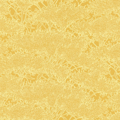 Galerie Absolutely Chic Yellow Cherry Blossom Motif Smooth Wallpaper