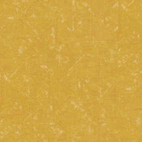 Galerie Absolutely Chic Yellow Distressed Geometric Texture Smooth Wallpaper
