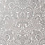 Galerie Adonea Ares Stone Grey Metallic Damask 3D Embossed Wallpaper Roll