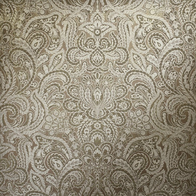 Galerie Adonea Brown Gold Aphrodite Damask Glass Beads 3D Embossed Wallpaper Roll