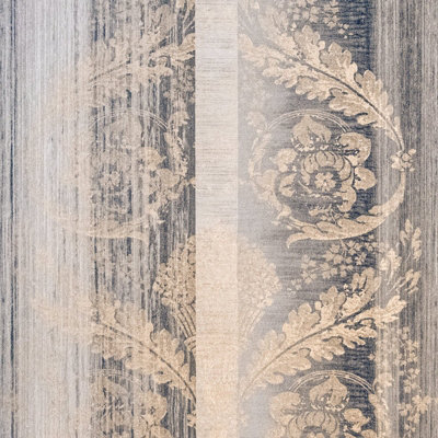 Galerie Adonea Nerites Grey Copper Metallic Damask Stripe Smooth A4 ...