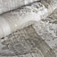Galerie Adonea Nerites Stone Grey Metallic Damask Stripe Smooth Wallpaper Roll