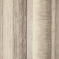 Galerie Adonea Poseidon Taupe Metallic Stripe Smooth Wallpaper Roll