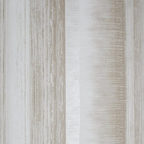 Galerie Adonea Poseidon Warm Grey Metallic Stripe Smooth Wallpaper Roll