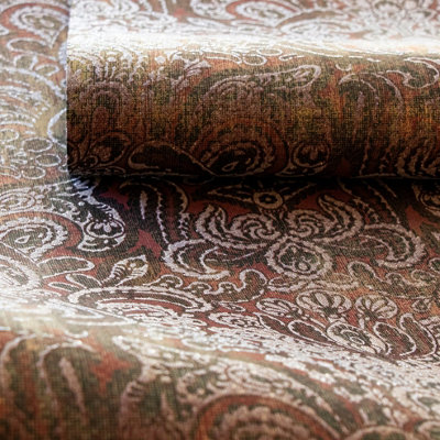 Galerie Adonea Ruby Red Aphrodite Damask Glass Beads 3D Embossed Wallpaper Roll