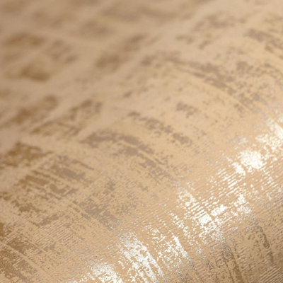 Galerie Adonea Zeus Burly Wood Metallic Geometric 3D Embossed Wallpaper Roll