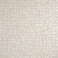Galerie Adonea Zeus Sand Metallic Geometric 3D Embossed Wallpaper Roll