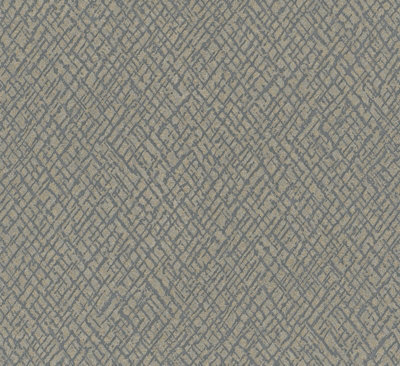Galerie Air Collection Brown Metallic Crosshatch Effect Textured A4 Wallpaper Sample