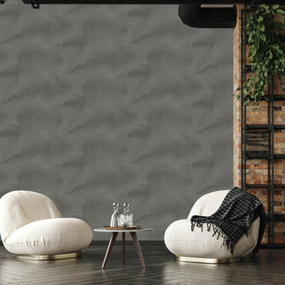 Galerie Air Collection Grey Dunes Effect Sheen Textured Wallpaper Roll