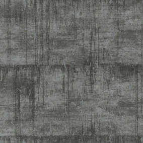 Galerie Air Collection Grey Metallic Aged Concrete Textured Wallpaper Roll