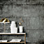 Galerie Air Collection Grey Metallic Aged Concrete Textured Wallpaper Roll