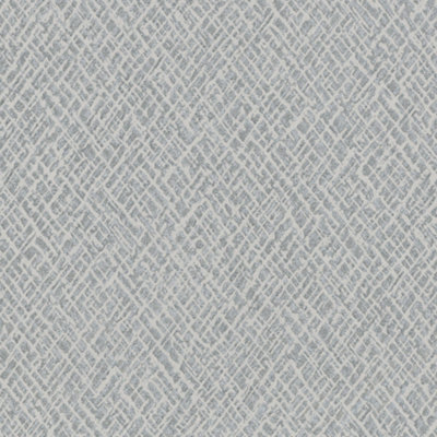 Galerie Air Collection Grey Metallic Crosshatch Effect Textured Wallpaper Roll