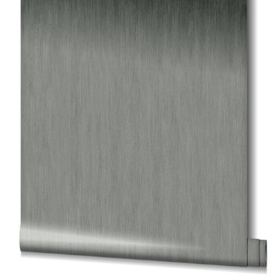 Galerie Air Collection Grey Waterfall Effect Sheen Textured Wallpaper Roll