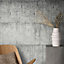 Galerie Air Collection Silver Metallic Aged Concrete Textured Wallpaper Roll