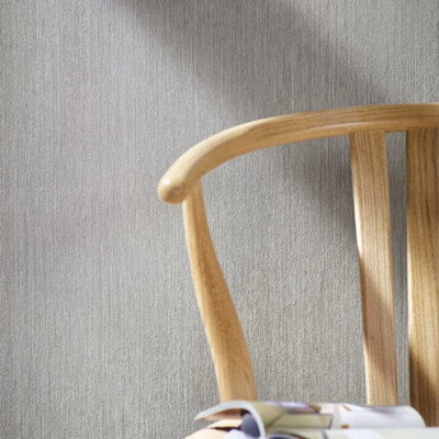 Galerie Air Collection Silver Stria Design Textured Wallpaper Roll