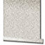 Galerie Air Collection White Leaves Sheen Textured Wallpaper Roll