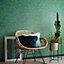 Galerie Amazonia Green Feathers Smooth Wallpaper