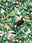 Galerie Amazonia Green Tropical Birds Smooth Wallpaper