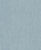 Galerie Ambiance Blue Leaf Emboss Embossed Wallpaper