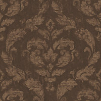 Galerie Ambiance Copper Chocolate In Lay Embossed Wallpaper
