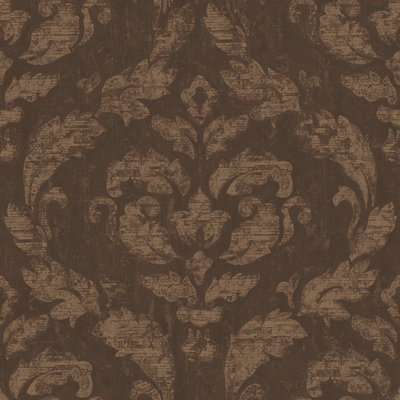 Galerie Ambiance Copper Chocolate In Lay Embossed Wallpaper