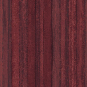Galerie Ambiance Red Nomed Stripe Embossed Wallpaper