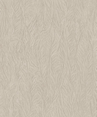 Galerie Ambiance Taupe Beige Leaf Emboss Embossed Wallpaper