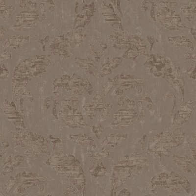 Galerie Ambiance Taupe In Lay Embossed Wallpaper | DIY at B&Q