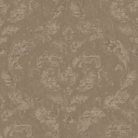 Galerie Ambiance Taupe In Lay Embossed Wallpaper
