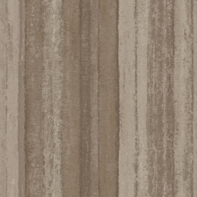 Galerie Ambiance Taupe Nomed Stripe Embossed Wallpaper
